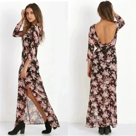NWT For Love & Lemons Autumn Maxi Dress Size Small - Picture 3 of 13